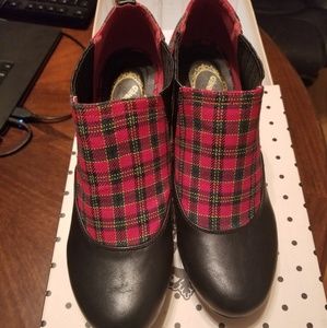 Tartan plaid heels